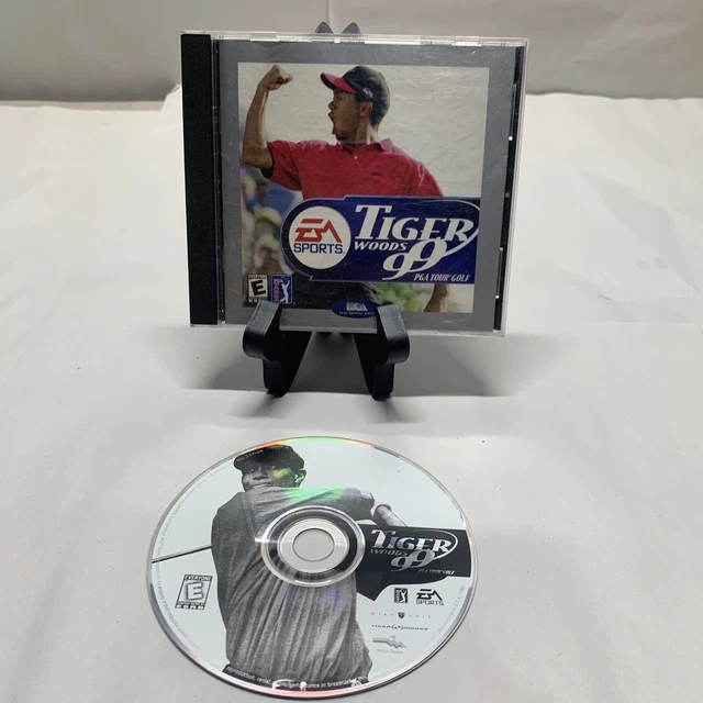 Tiger Woods 99 PGA Tour Golf Big Box PC Game EA Sports - near mint