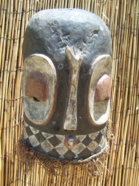 African Art Bembe Mask From The DRC Congo 17 1/2 " Tall