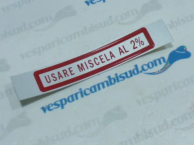 ADESIVO *MISCELA 2% VESPA PX 125-150-200 PICCOLO DI ALLUMINIO Vesparicambisud
