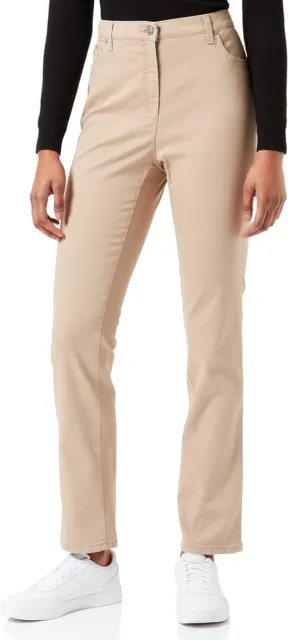 RAPHAELA BY BRAX Women\'s Trousers Size 18 Grey Pockets Belt Loops Button  Used F1 £6.99 - PicClick UK