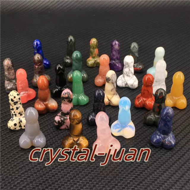 A lot of Quartz Crystal skull Penis,ball,Obelisk ,heart,coffin, Moon  Wholesale 3