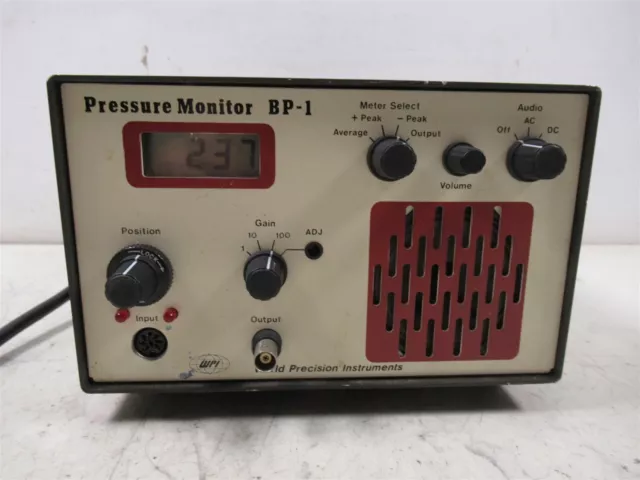 World Precision Instruments WPI Pressure Monitor BP-1 Laboratory Device