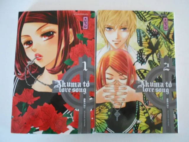 LOT de 2 MANGAS AKUMA TO LOVE SONG Tome 1 & 2 MIYOSHI TOMORI VF - KANA