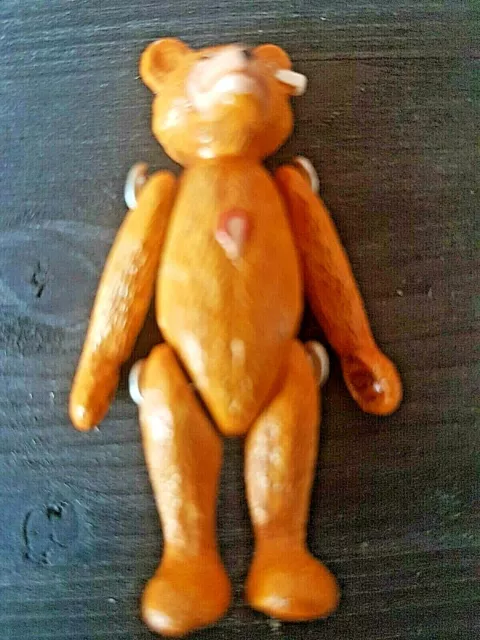 Steiff-Club Jahr 1993/94 Zinnminiatur des Steiff Dicky Bären 1930 4-gegliedert