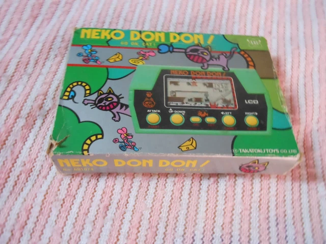 NEKO DON DON – Jeu électronique Vintage LSI – écran LCD – Takatoku Toys