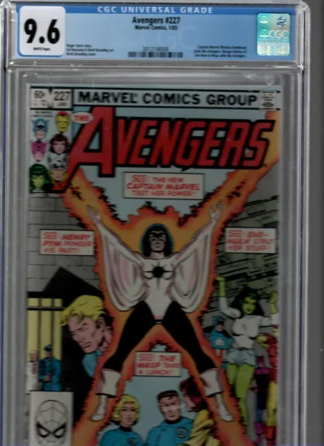 Avengers #227 Marvel Comics 1/83 Monica Rambeau as Captain Marvel Joins CGC 9.6