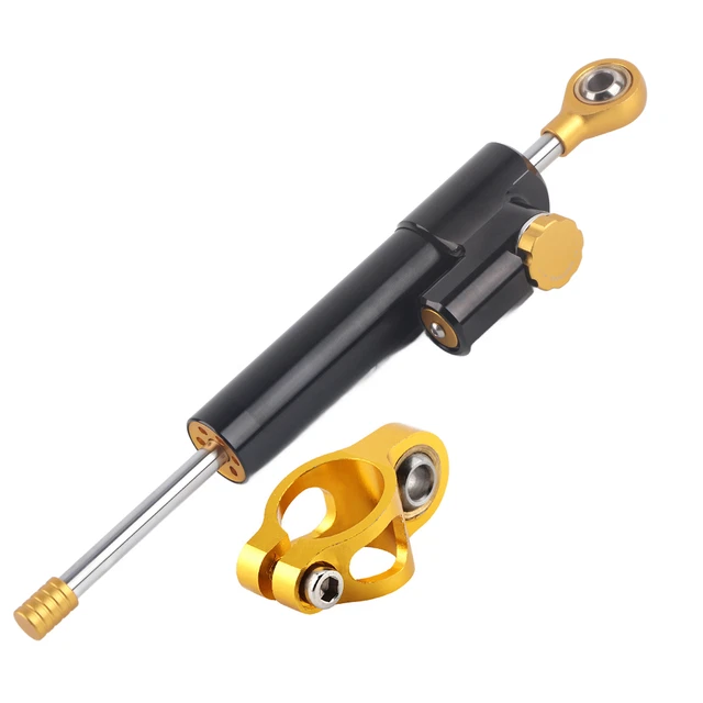 Universal Motorcycle Handlebar Aluminum Alloy Steering Damper Stabilizer Safety