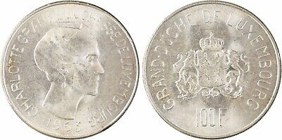 Luxembourg, Charlotte, 100 francs, 1963, SPL - 181