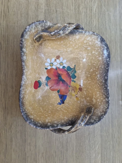 Portafrutta Vintage DITMAR -A-G HANDGEMALT decoro floreale