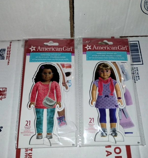 American girl paper doll fashion stylist shop set