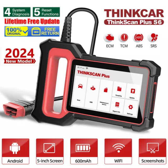 THINKSCAN PLUS S6 Car OBD2 Scanner Code Reader Automotive ABS SRS TCM ECM Scan