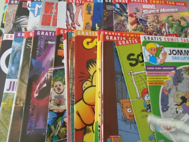 34 Hefte vom Gratis Comic Tag 2016 alle Titel zum selber auswählen