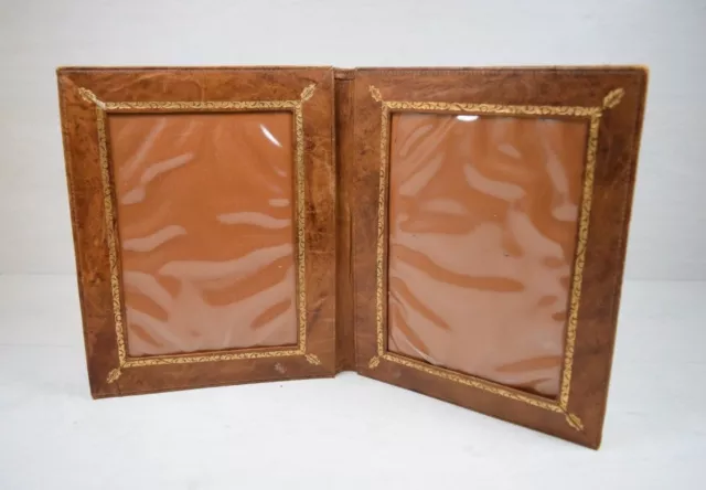 Antique Collectible Genuine Leather Religious Prayer Book Cover Liturgy Ritual 2