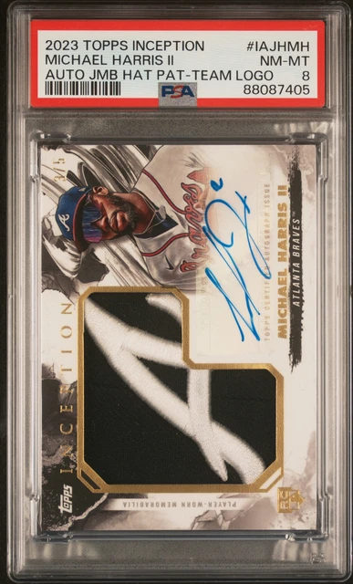 2023 TOPPS INCEPTION Cappello Jumbo Auto #IAJHMH Michael Harris Team ...