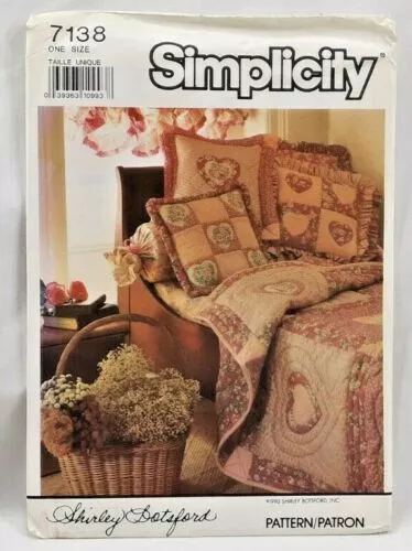 1990 Simplicity School of Quilting Pattern 7138 Applique Instruction Book 6666