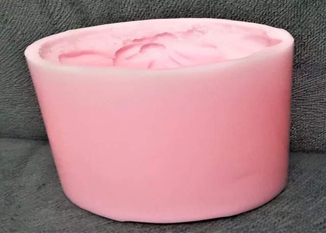 Moule Silicone Pot de Fleur Chapeau 12cm Déco Ruban Noeud pour Plâtre Résine 3