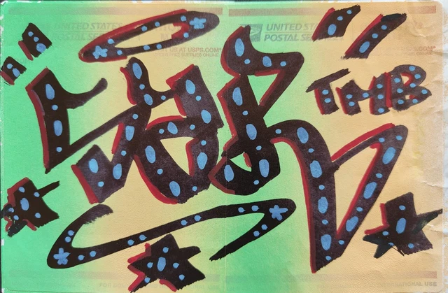 Dessin Original Graffiti – Marker Sur Gros Sticker – Cope2, Ghost, RD357, Obey, Seen...