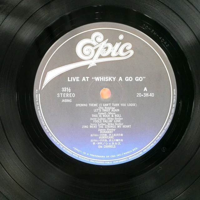 CHANELS LIVE AT Whisky A Go Go Epic 203H40 1Lp $9.99 - PicClick
