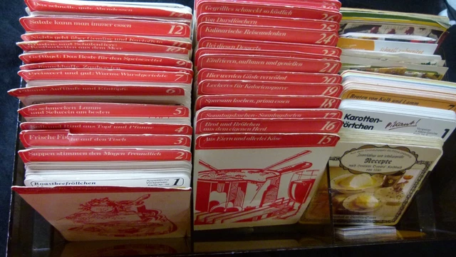 Haushaltsauflösung Rezeptkarten in original Sammelbox