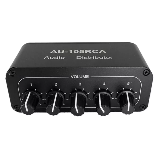 5CH Audio Distributor Stereo Audio Mixer 1 Input 5 Output RCA Splitter for 5428