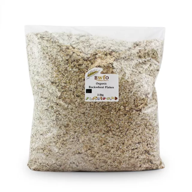 Organic Buckwheat Flakes 2.5kg | BWFO | Free UK Mainland P&P