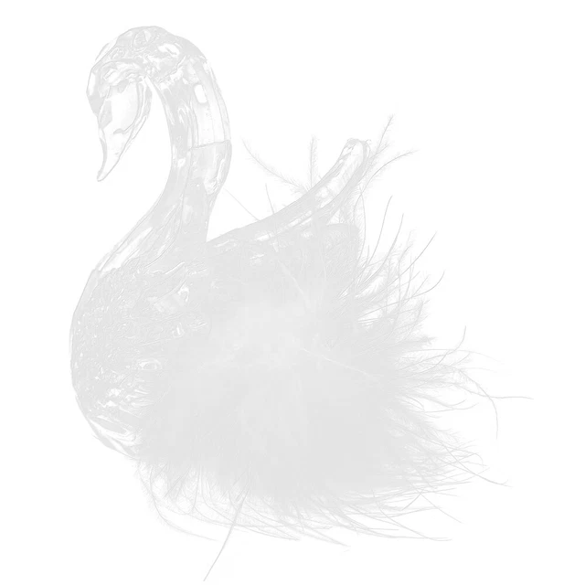 Dije Decoración Para Mesa De Navidad Acrílico Cisne Artesanía Decoraciones Navidad