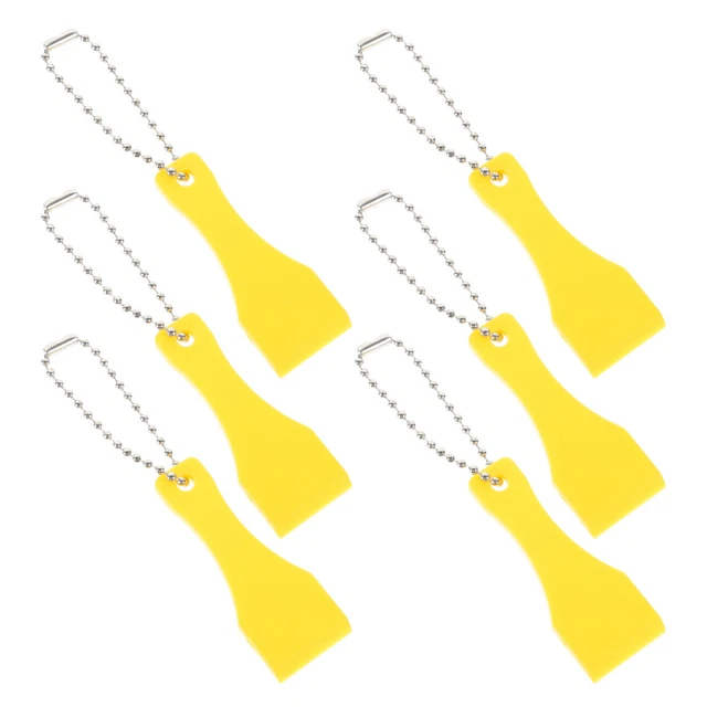 FOMIYES 12pcs Plastic Scraper Keychains - Ticket & Label Scratcher Tools