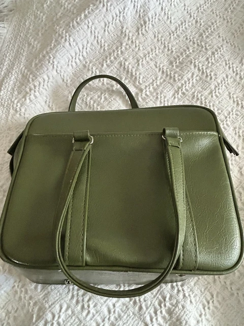 VINTAGE 1960S SAMSONITE Silhouette Avocado Green Hard Shell