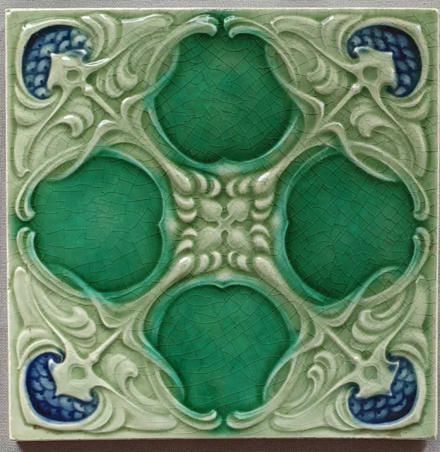 Rare Art Nouveau Tile. Marsden Tile Co Ltd. C 1905