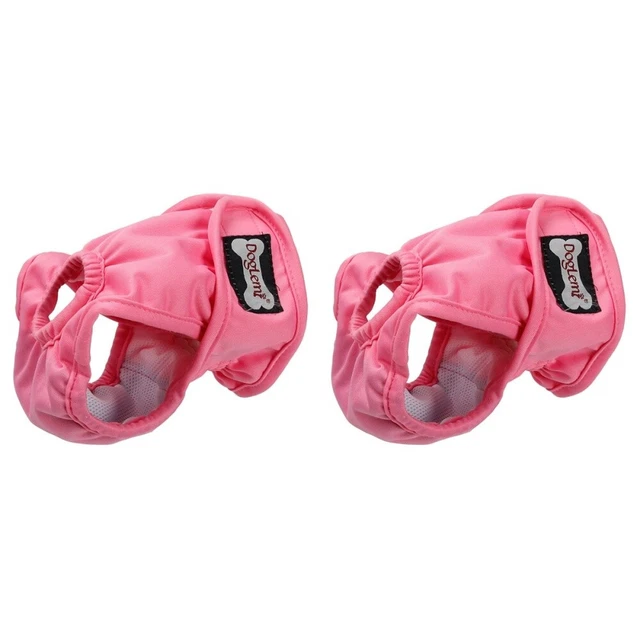 dog diapers female 2 Count Wiederverwendbare Welpenunterlagen Hundewindeln Desso