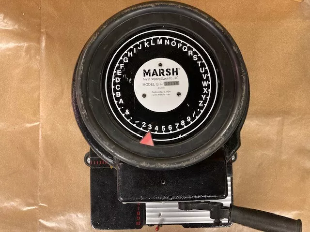 Marsh Stencil Machine Model Q 1/4"
