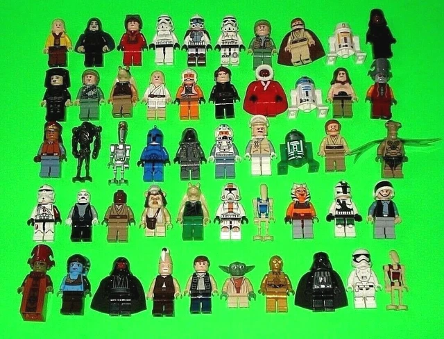 Wertvolle Lego Star Wars Figuren LEGO STAR WARS 100 Figuren - D. Vader - Ewok - Yoda - Leia - Aayla