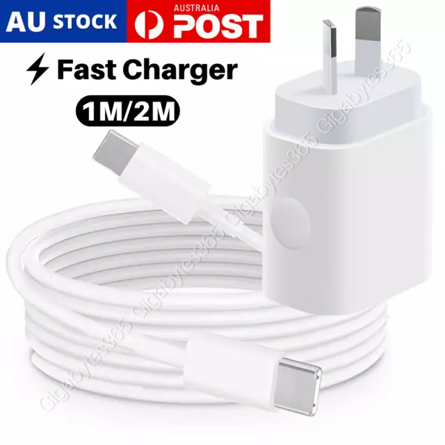 For iPhone 14/13/12/11 Pro Max X 20W USB Type C Fast Charger Cable Power Adapter