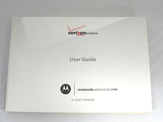 Motorola V750 Adventure Cellular Cell Mobile Phone User Manual English Espanol