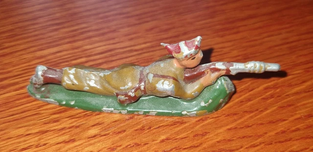 Figurine Petit Soldat DC Spahi Mitrailleur - Composition Bunker - 5x15cm