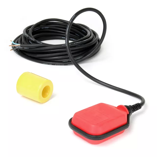 5m 250V 16A Flotteur interrupteur pour pompe immergée rouge