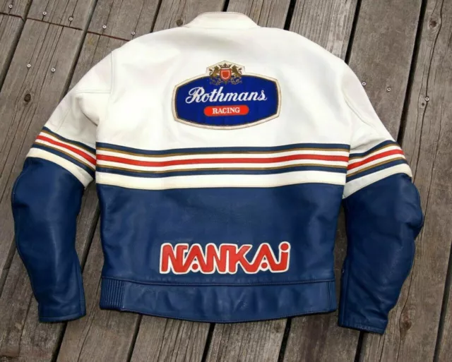 Rothmans Motorcycles Racing Motor Bike Faux/PU Leather Jacket 2