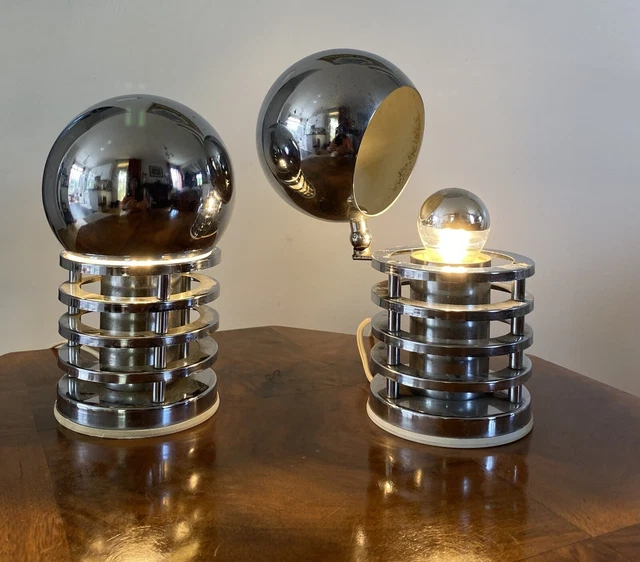 Paire lampes vintage année 70