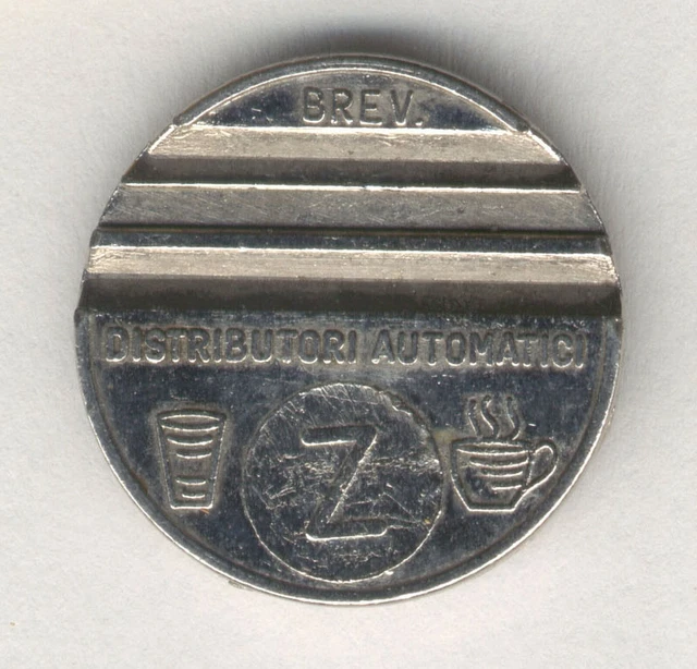 VINTAGE ITALIAN AUTOMATIC Coffee Beverage Vending Machine Coin Token 2