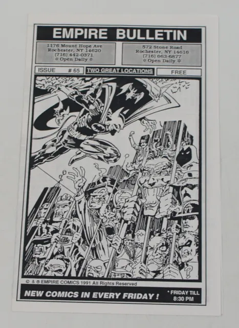 Empire Comics Bulletin #65 - 1991- Batman Joker Penguin Riddler Two-Face cover