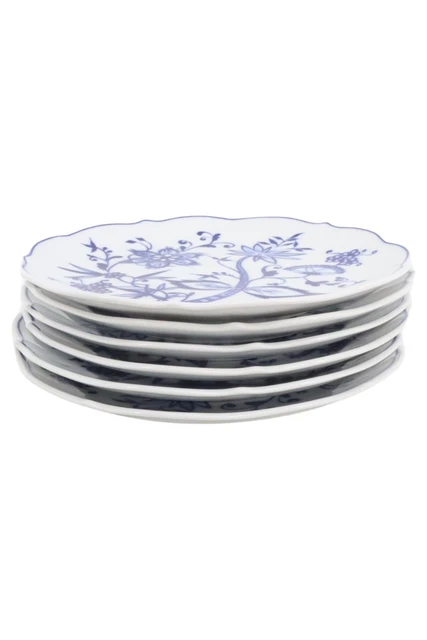 TRIPTIS Frühstücksteller blau Ø 19 cm Zwiebelmuster Porzellan