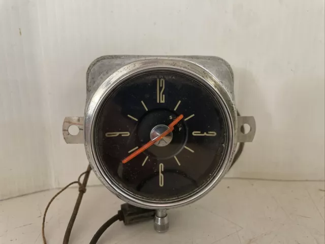 Vintage 1949-50 Geo W Borg Ford Automotive Dash Clock Vintage 1949-50 Geo W Borg Ford Automotive Dash Clock