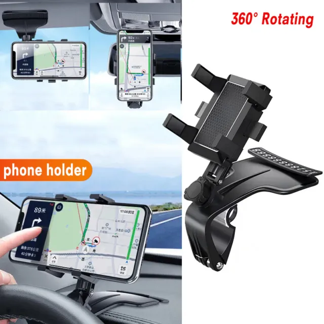 360° Universal Cell Phone Car Dashboard Holder Spida Mount Stand Bracket Clip US 3