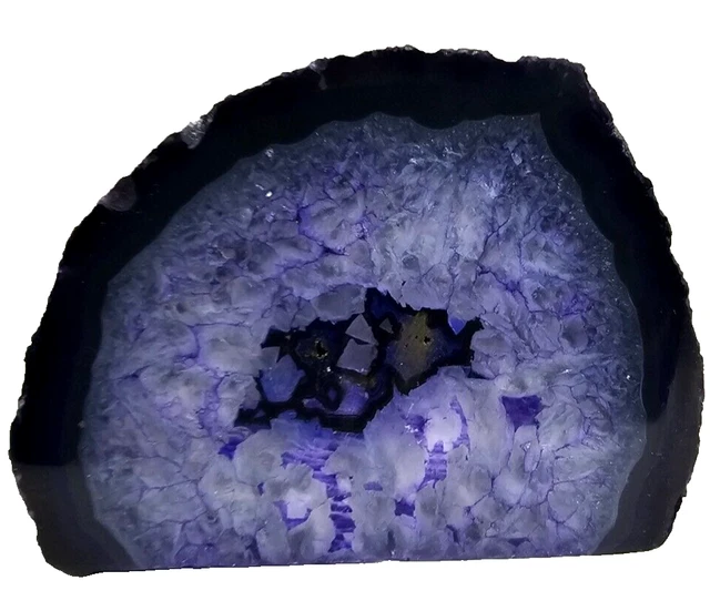 Achatgeode Amethyst  Druse Kristall Edelstein Achat Geode Bergkristall Quarz