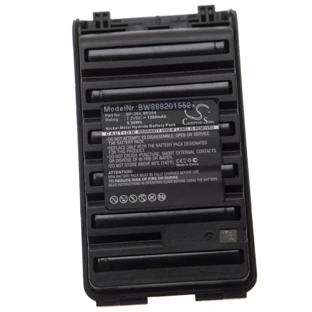 Batteria per Icom IC-F3210D IC-F4001 IC-F3103D IC-F4002 IC-F4003 1300mAh