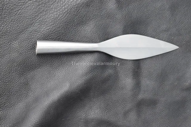 Hand Forged Medieval Leaf Blade Polish Spearhead