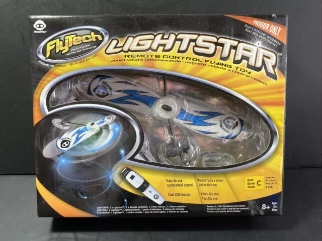 WowWee Flytech Lightstar Remote Control Flying Toy Indoor Only NEW sealed