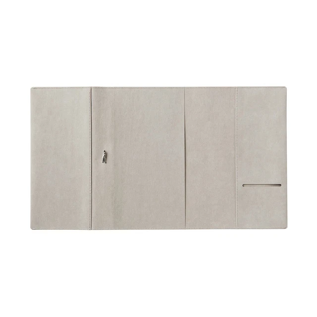 MUJI Notebook cover for A5 Slim size Light gray