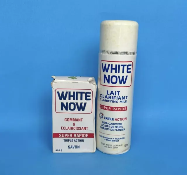 White Now Lightening Milk Triple Action Lotion 500ml+ white now soap