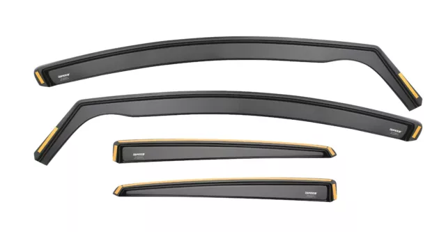 Window Wind Deflectors For AUDI A4 S4 8E2 4 door saloon B6 B7 2000 to 08 Tinted